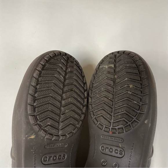 Crocs Women’s Shoes Slip On Clogs Size 9 Solid Brown #1219 - Picture 5 of 11